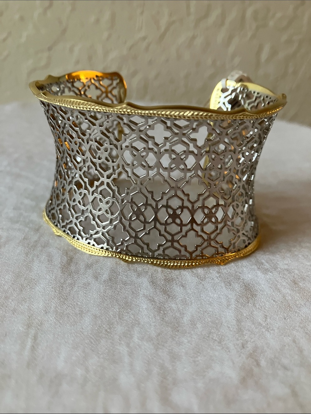 Gold Tone & Silver Tone Cuff Bracelet